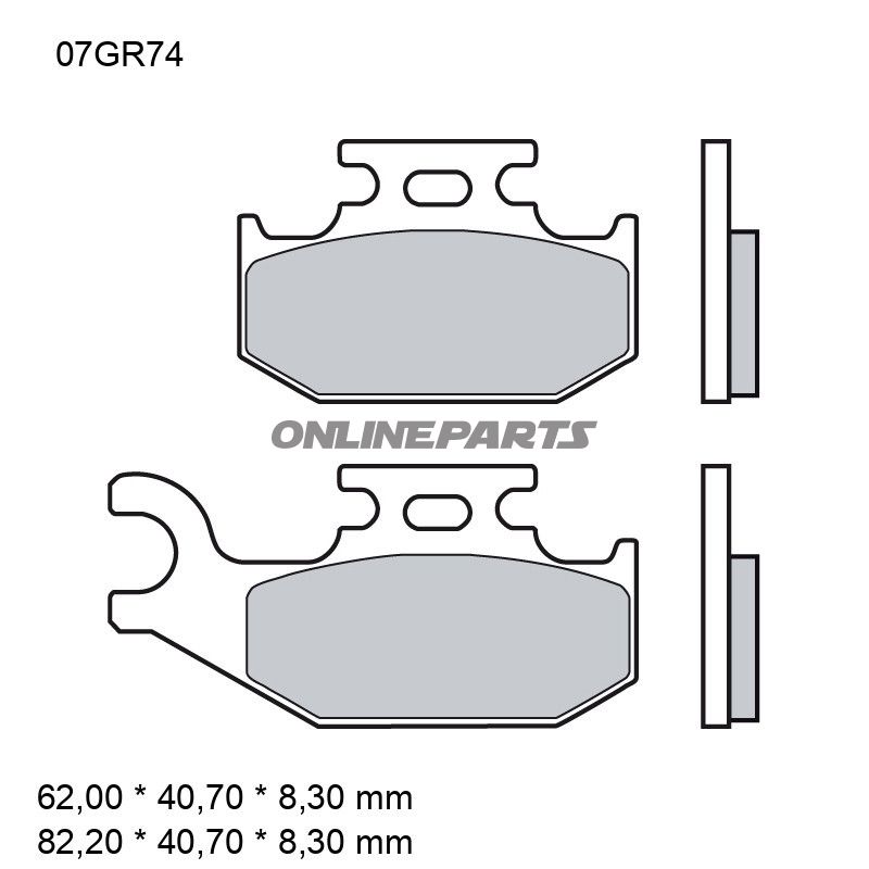 BREMSEKLODSER SINTRET OFF-ROAD SD BREMBO Alternativ: 7322159