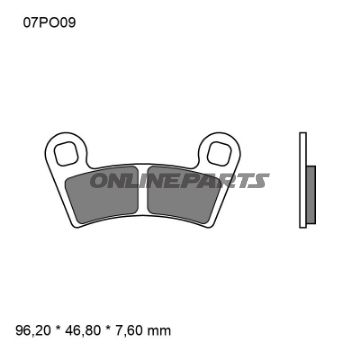 Bremseklods sintret SD Brembo alternativ: 7370015