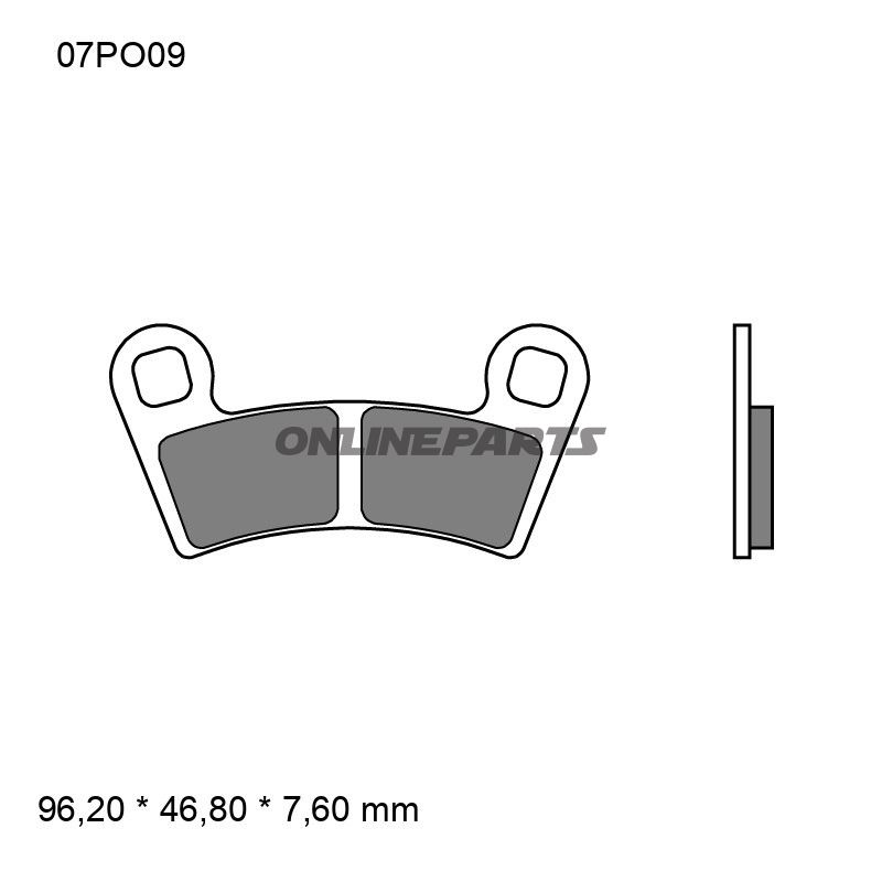 Bremseklods sintret SD Brembo alternativ: 7370015