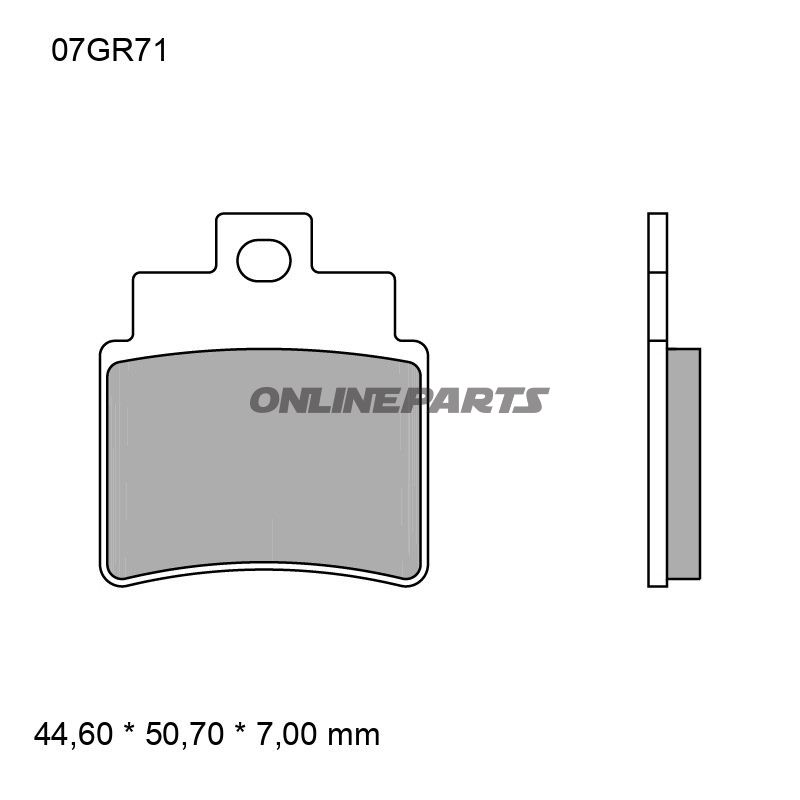 BREMSEKLODSER SINTRET OFF-ROAD SD BREMBO Alternativ: 7370154