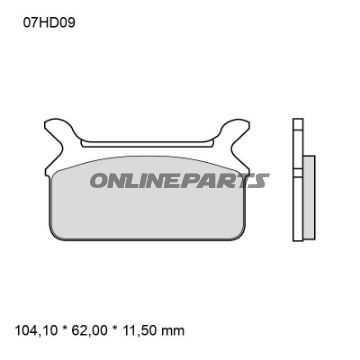 BREMSEKLODSER KULSTOFKERAMISK VEJ BREMBO Alternativ: 7377153