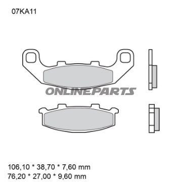 BREMSEKLODSER SINTRET VEJ FORAN SA BREMBO ALTN 7375116