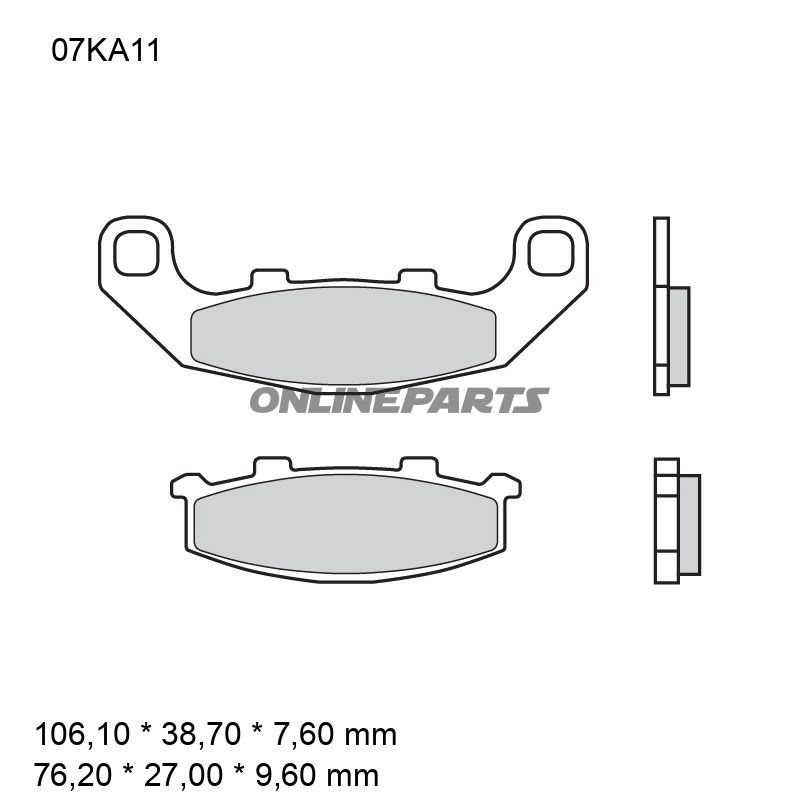 BREMSEKLODSER SINTRET VEJ FORAN SA BREMBO ALTN 7375116
