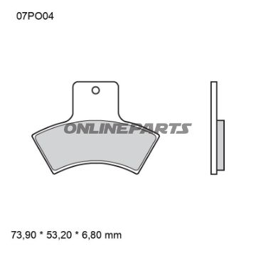 Bremseklods sintret SD Brembo alternativ: 7320026