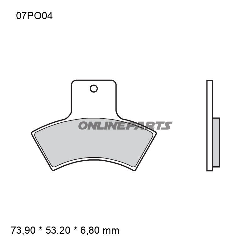 Bremseklods sintret SD Brembo alternativ: 7320026