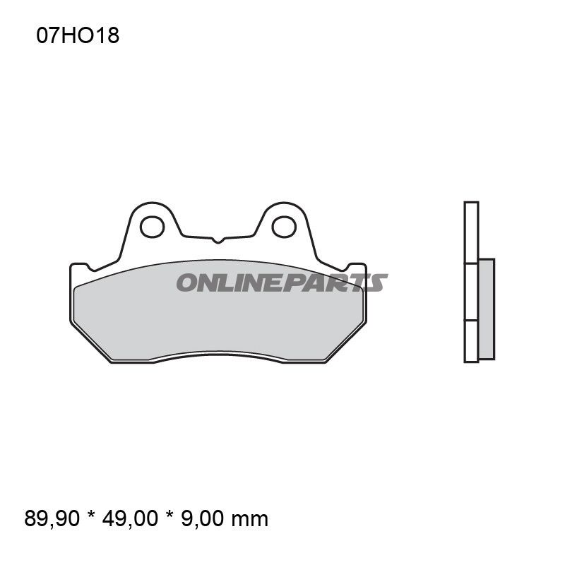 BREMSEKLODSER SINTRET VEJ BAG SP BREMBO ALTN 7377017