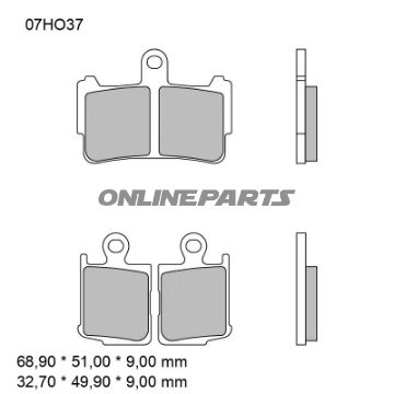 BREMSEKLODSER SINTRET VEJ FORAN SA BREMBO ALTN 7323249