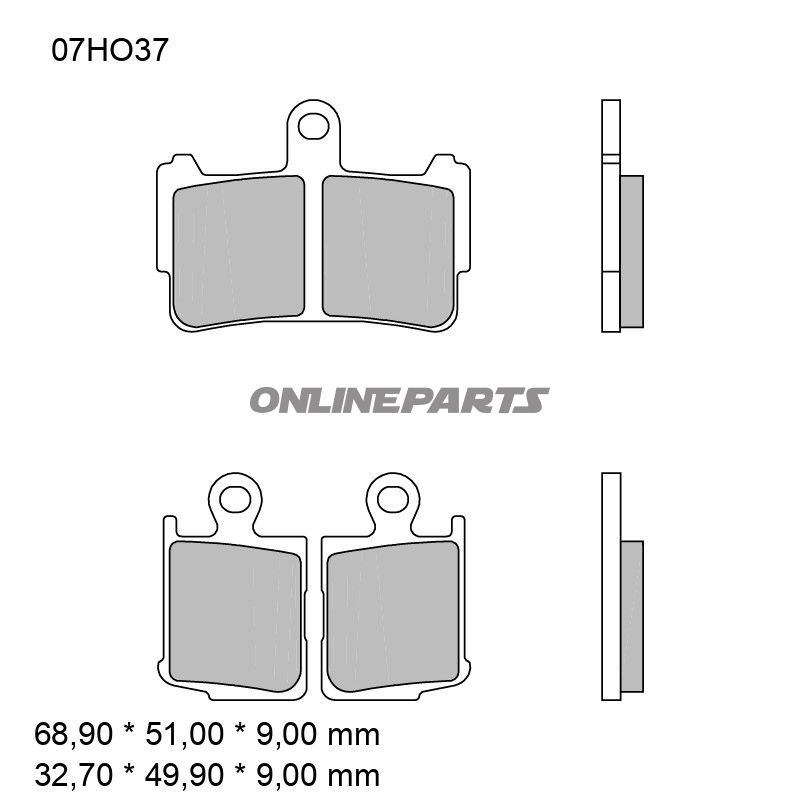 BREMSEKLODSER SINTRET VEJ FORAN SA BREMBO ALTN 7323249