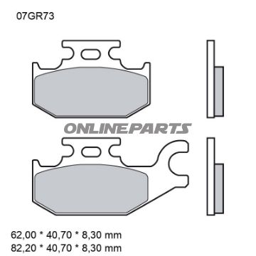BREMSEKLODSER SINTRET OFF-ROAD SD BREMBO Alternativ: 7322134