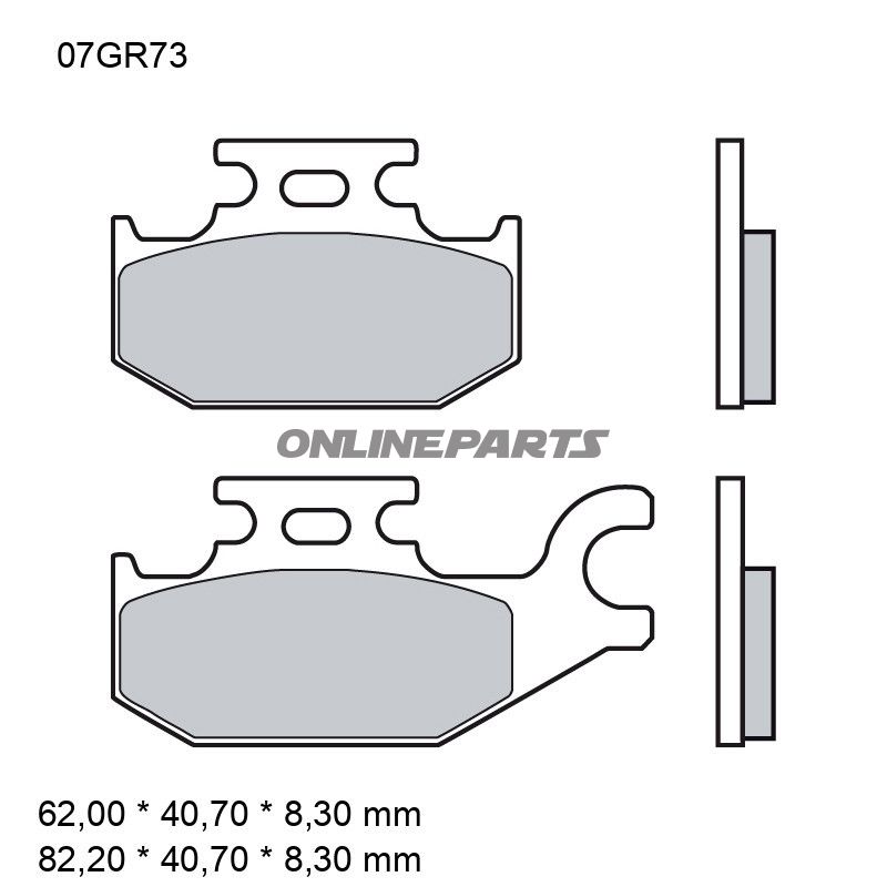 BREMSEKLODSER SINTRET OFF-ROAD SD BREMBO Alternativ: 7322134