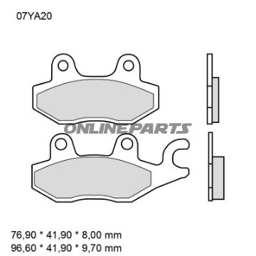 BREMSEKLODSER SINTRET VEJ BAG SP BREMBO Alternativ: 7320077
