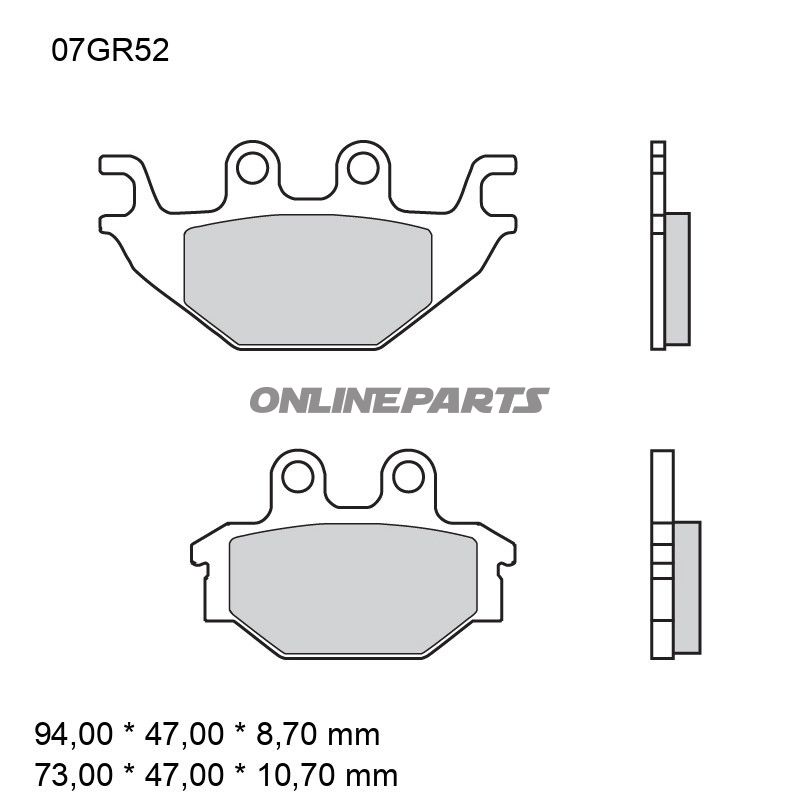 Bremseklods sintret SD Brembo alternativ: 7320115