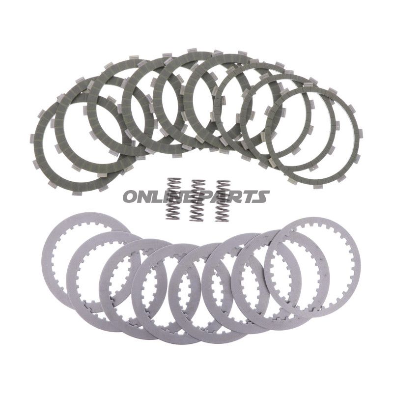 Koblingssæt aramid EBC lameller + fjedre + skiver