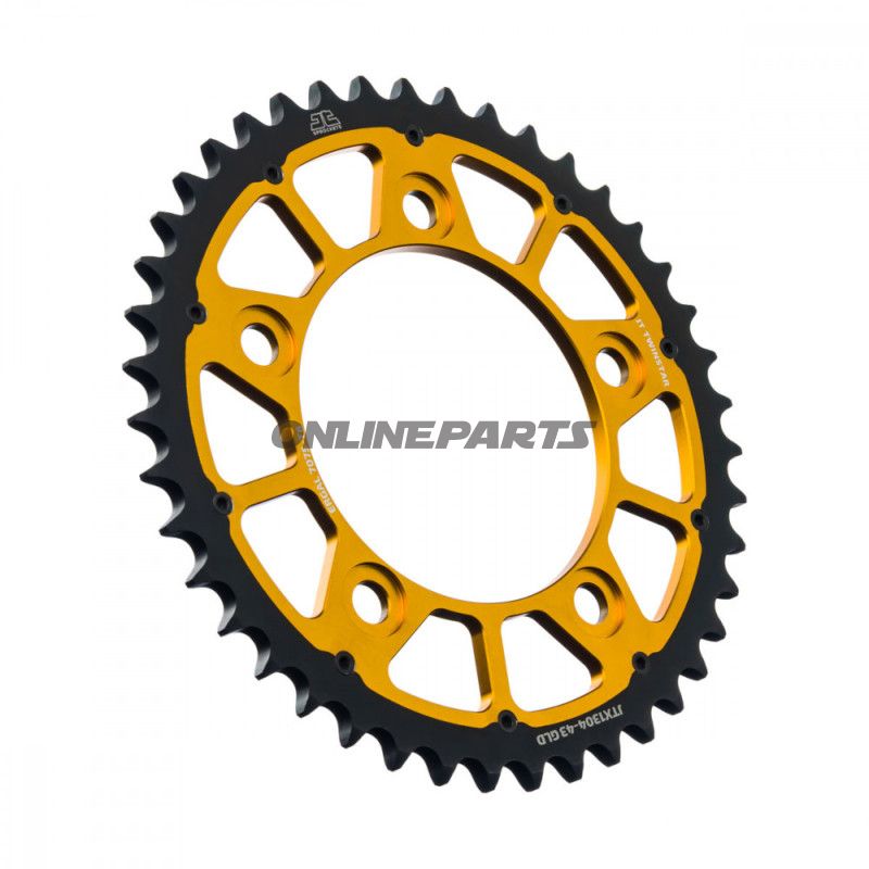 Sprocket Twinstar 43T pitch 525 guld