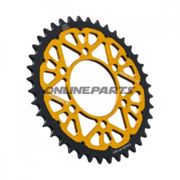 BAGESTE TANDHJUL TWINSTAR 40 TAND PITCH 520 GULD