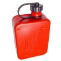 Rød benzindunk på en halv liter