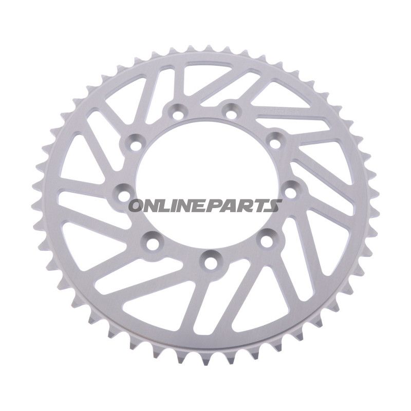 Alukædehjul 50T deling 520 sølv