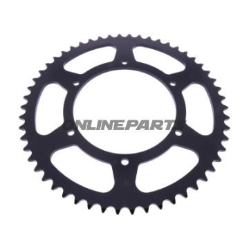 Kædehjul 54Z deling 520 sort, indvendig diameter 136, boltecirkel 156