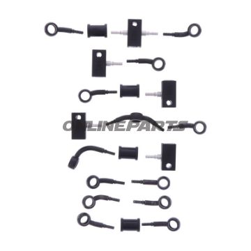 Bremsslange Stålflex Kit Tilslutning sort 10-delt bl.a. Honda CBR 1100 XX