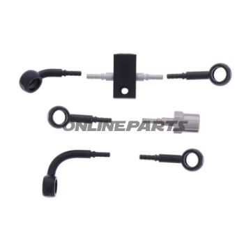 Bremsslange Stålflex Kit Tilslutning sort 4-delt bl.a. BMW R 1200 C