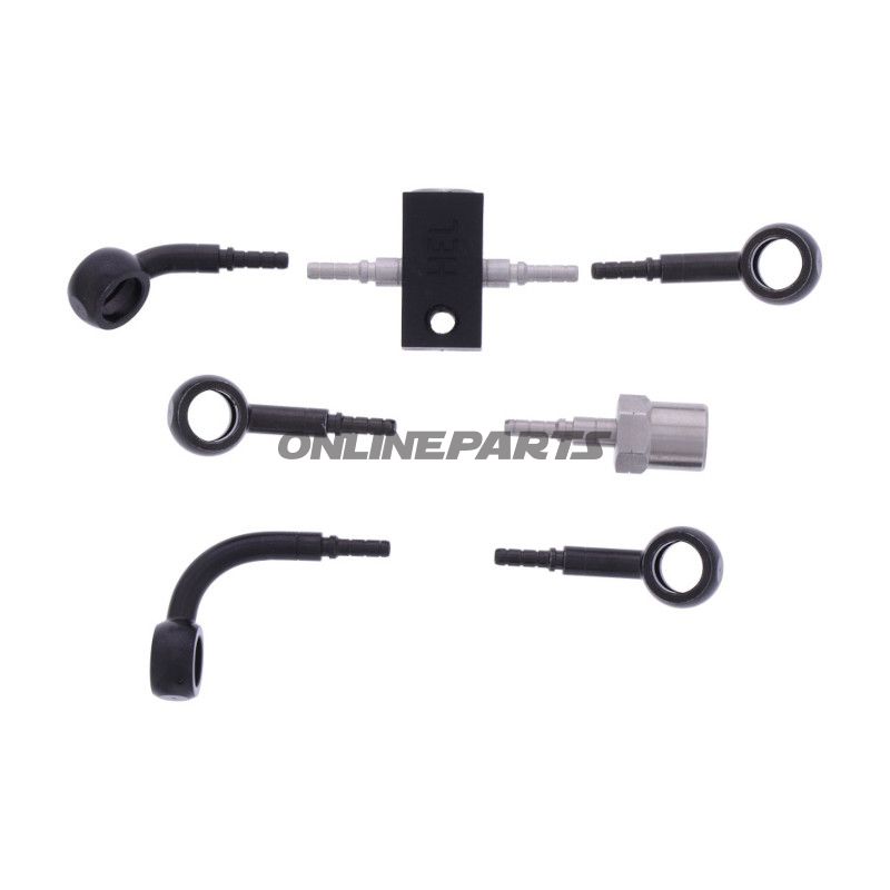 Bremsslange Stålflex Kit Tilslutning sort 4-delt bl.a. BMW R 1200 C