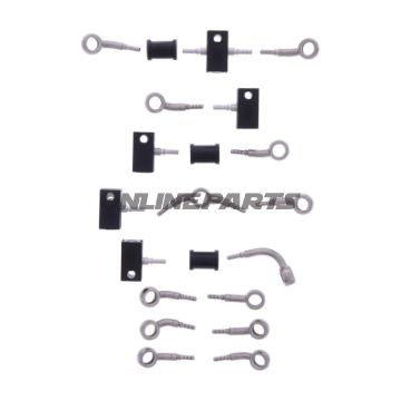 Bremsslange Stålflex Kit Tilslutning sølv 10-delt bl.a. Honda CBR 1100 XX