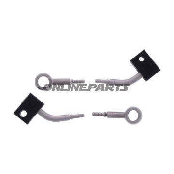 Bremsslange Stålflex Kit Tilslutning sølv 2-delt bl.a. Yamaha YZF-R1 1000 M