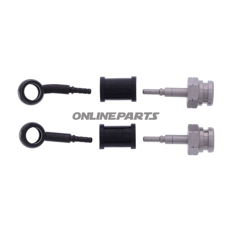 Bremsslange Stålflex Kit Tilslutning sort 2-delt bl.a. Suzuki AN 650 A