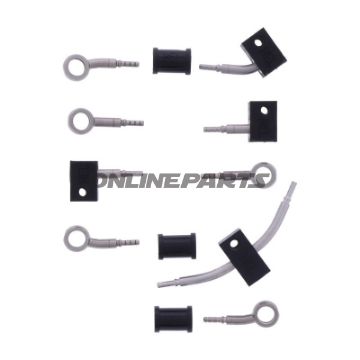 Bremsslange Stålflex Kit Tilslutning sølv 5-delt bl.a. Yamaha YZF-R1 1000 M