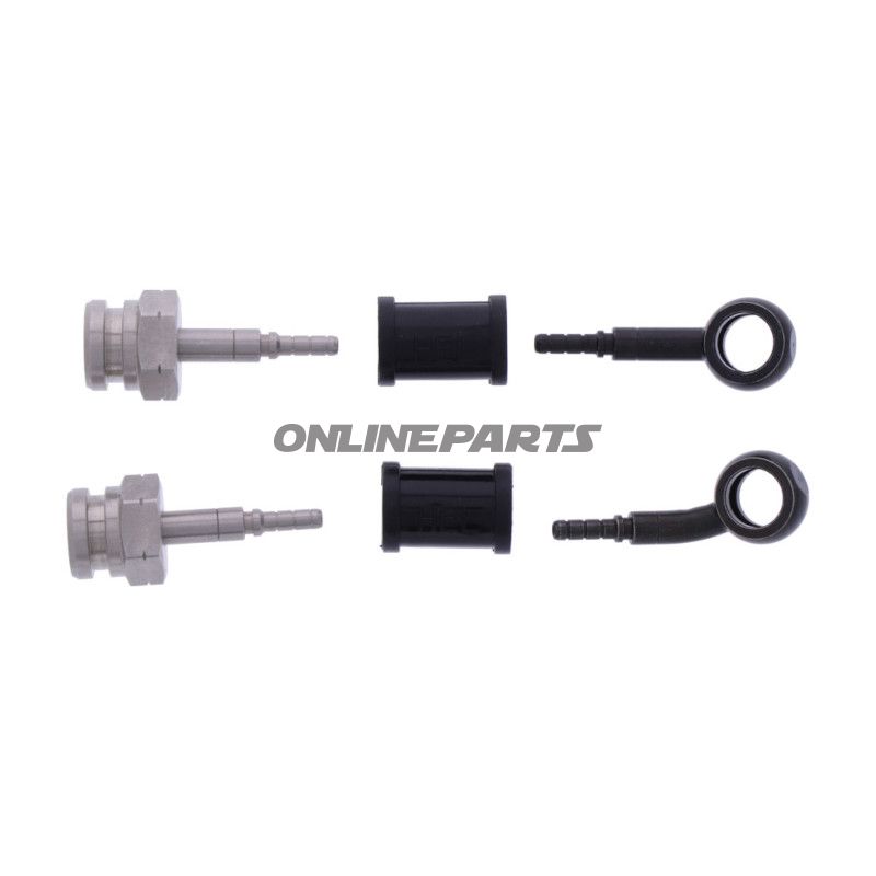 Bremsslange Stålflex Kit Tilslutning sort 2-delt bl.a. Suzuki GSF 650 SA