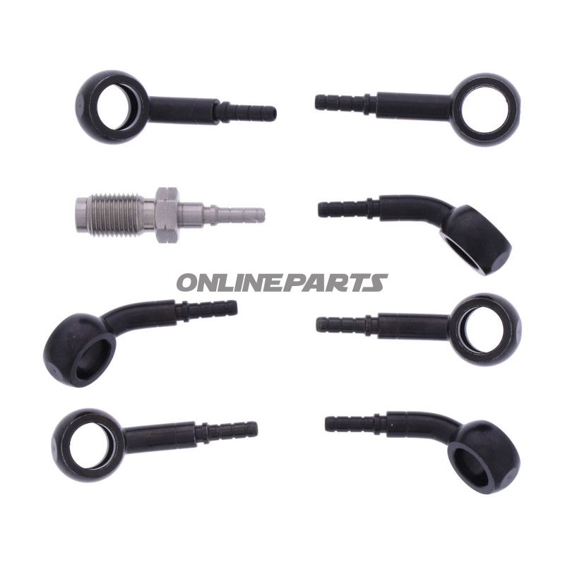 Bremsslange Stålflex Kit Tilslutning sort 4-delt bl.a. BMW R 1100 R