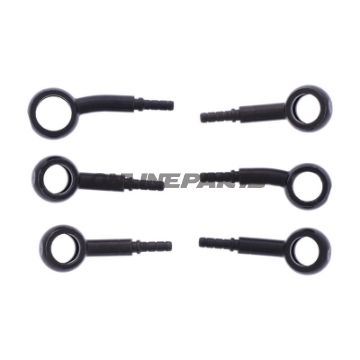 Bremsslange Stålflex Kit Tilslutning sort 3-delt bl.a. Ducati Multistrada 1260