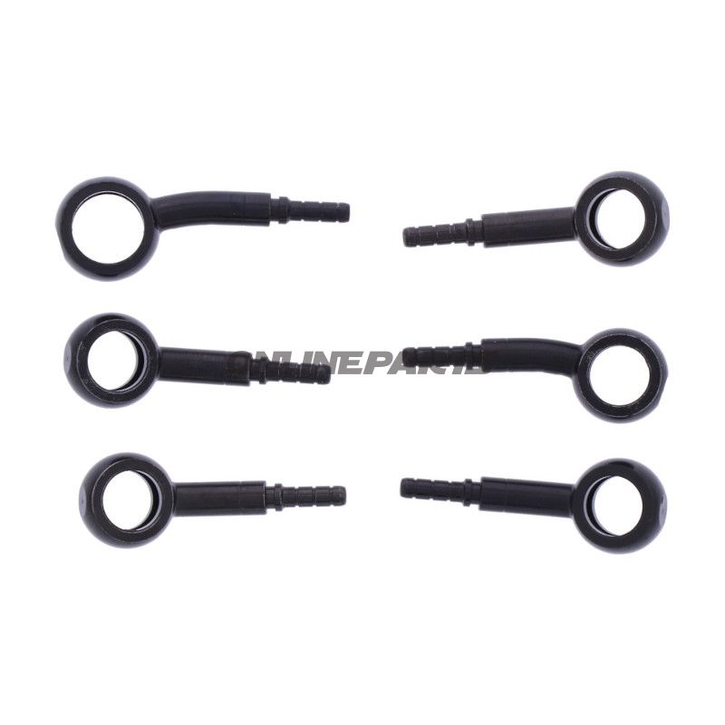 Bremsslange Stålflex Kit Tilslutning sort 3-delt bl.a. Ducati Multistrada 1260