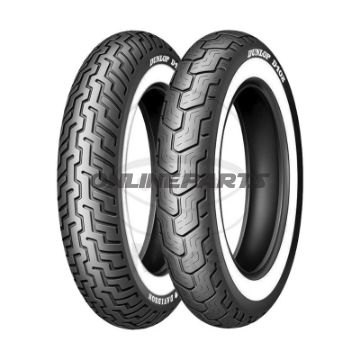 MT90B16 74H TL bagdæk Dunlop D402 H/D Hvidvæg bl.a. Harley Davidson FLH 1200