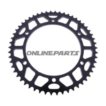 Kædehjul 54T deling 428 sort indvendig diameter 136 boltecirkel 156