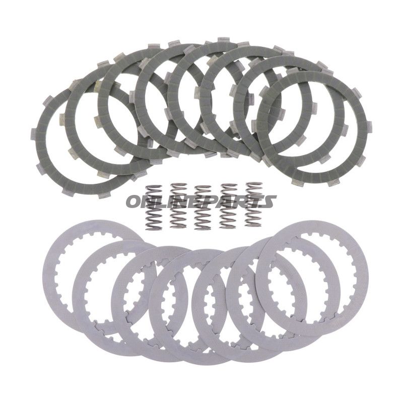 Koblingssæt aramid EBC lameller + fjedre + skiver