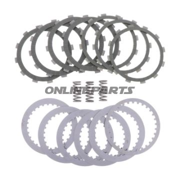 Koblingssæt aramid EBC lameller + fjedre + skiver