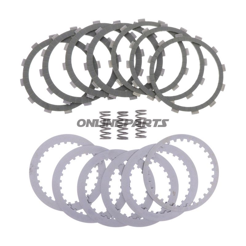 Koblingssæt aramid EBC lameller + fjedre + skiver