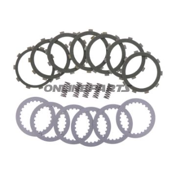 Koblingssæt aramid EBC lameller + fjedre + skiver