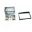 Radio blende 2-DIN sort