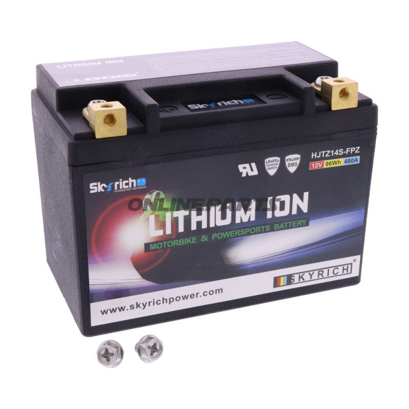 BATTERI MOTORCYKEL HJTZ14S-FPZ SKYRICH LITHIUM ION
