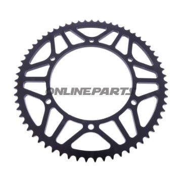 BAGESTE TANDHJUL 63Z PITCH 428 SORT INDVENDIG DIAMETER 136 BOLT AFSTAND 156