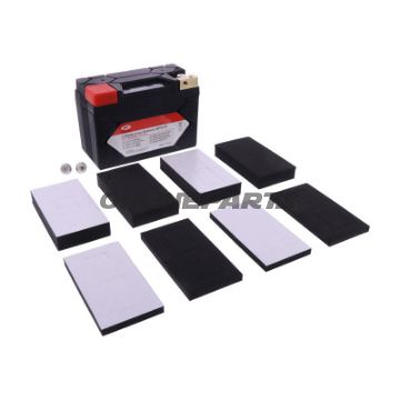 BATTERI MOTORCYKEL JMT9-FP JMT LITHIUM ION MED OPLADNINGSINDIKATOR