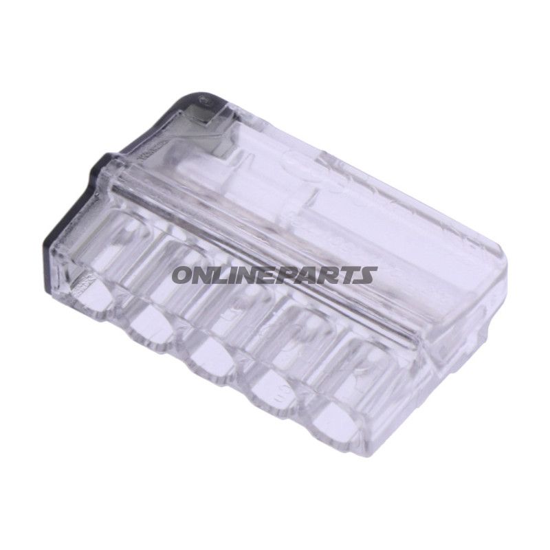 Klemmetilslutning 5 polet 0,2-2,5 GRÅ/TT PAKKE 5 STK