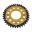 BAGESTE TANDHJUL DOBBELT 37 TANDHØJDE 420 GULD ZF INDVENDIG DIAMETER 058 BOLTAFSTAND 090