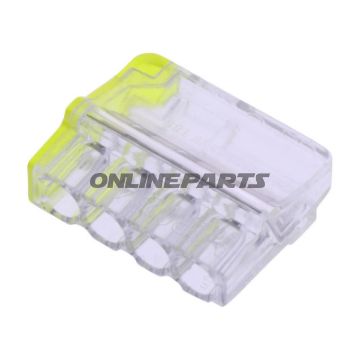 Klemmetilslutning 4-polet 0,2-2,5 GUL/TT-PAKKE 5 STK