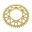 BAGESTE TANDHJUL ALUMINIUM 46 TANDHØJDE 525 GULD JT INDVENDIG DIAMETER 110 BOLTAFSTAND 130