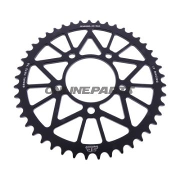 BAGESTE TANDHJUL ALUMINIUM 45 TANDAFSTAND 520 SORT JT INDVENDIG DIAMETER 076 BOLTAFSTAND 100