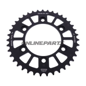 BAGHJUL ALUMINIUM 39 TANDAFSTAND 520 SORT JT INDVENDIG DIAMETER 100 BOLTAFSTAND 124