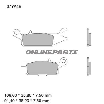 BREMSEKLODSER SINTRET OFF-ROAD SD BREMBO Alternativ: 7321227